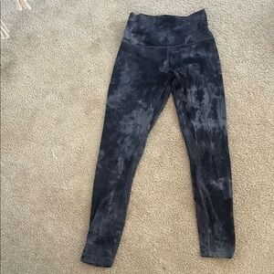 Black Tie-Dye Leggings